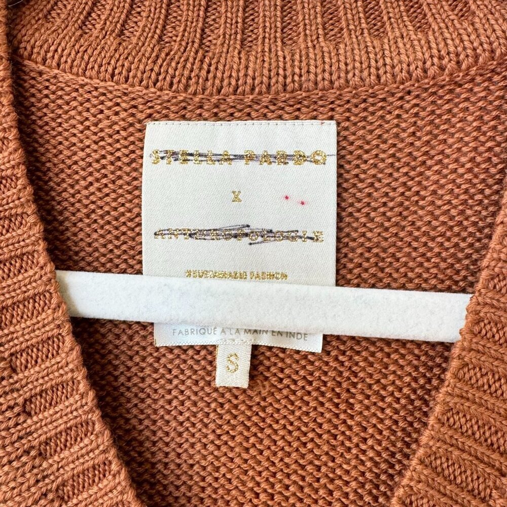 NWT Stella Pardo Crochet Wool Patchwork Sweater Vest Small - Picture 5 of 12